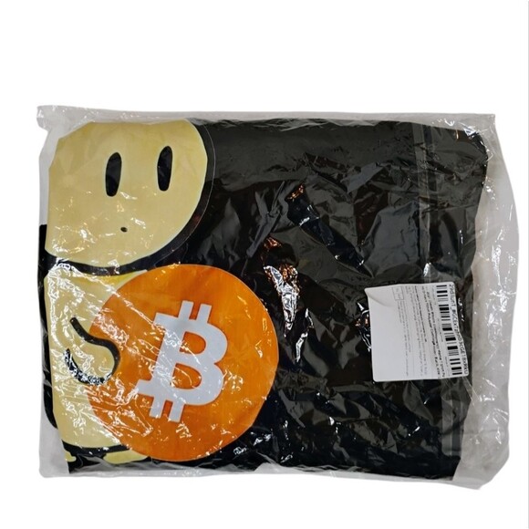 Bitcoin Shirt Short sleeve Black with Hodl Graphics Crypto size Large NWT - Picture 6 of 6